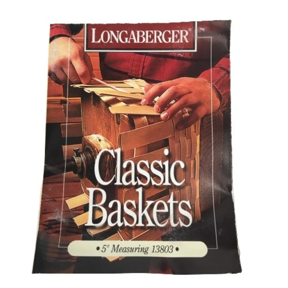 Longaberger 1999 Success Start Note Pal Paper Basket & Protector Liner
